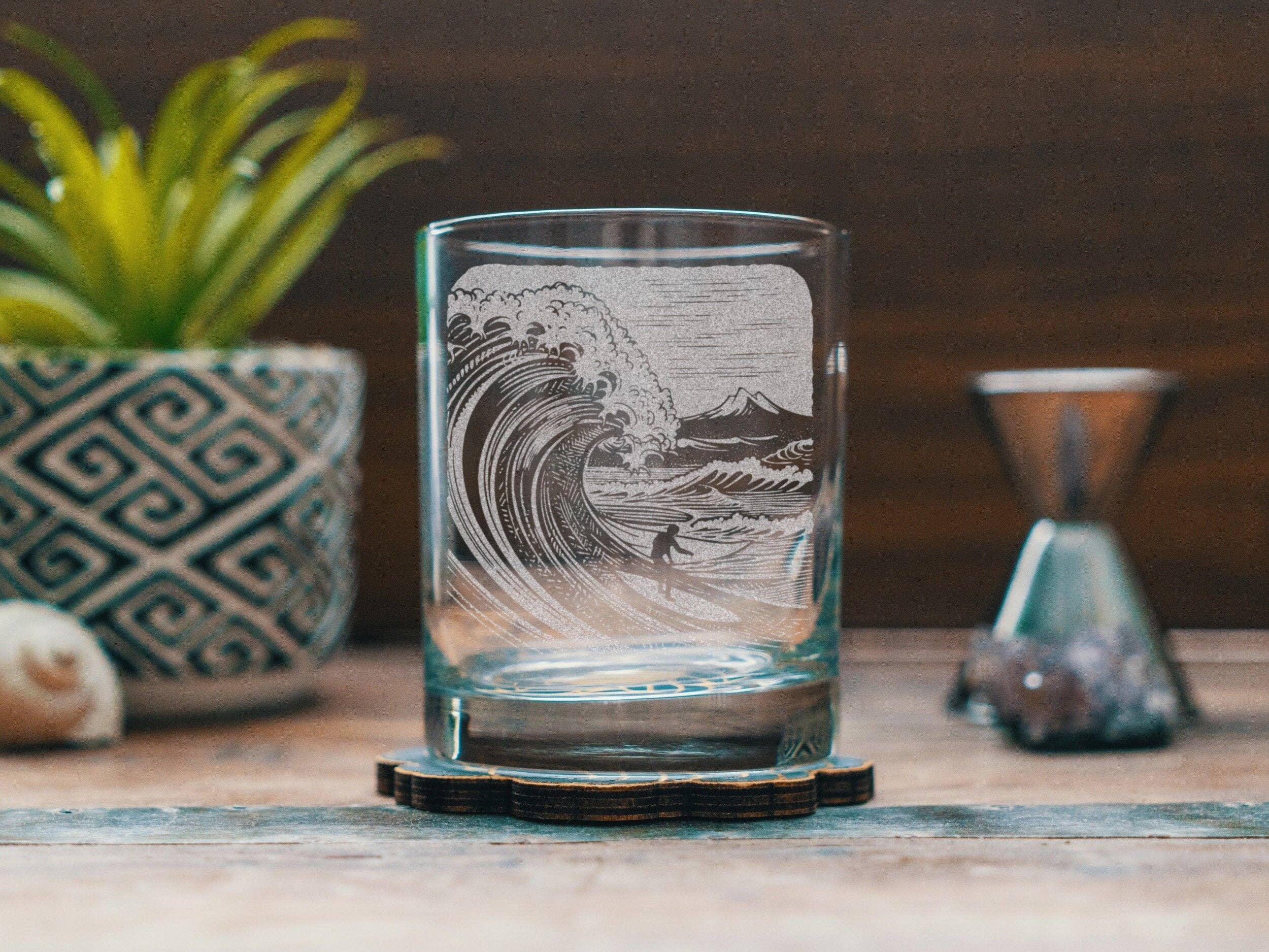 Surfing Scene Glasses