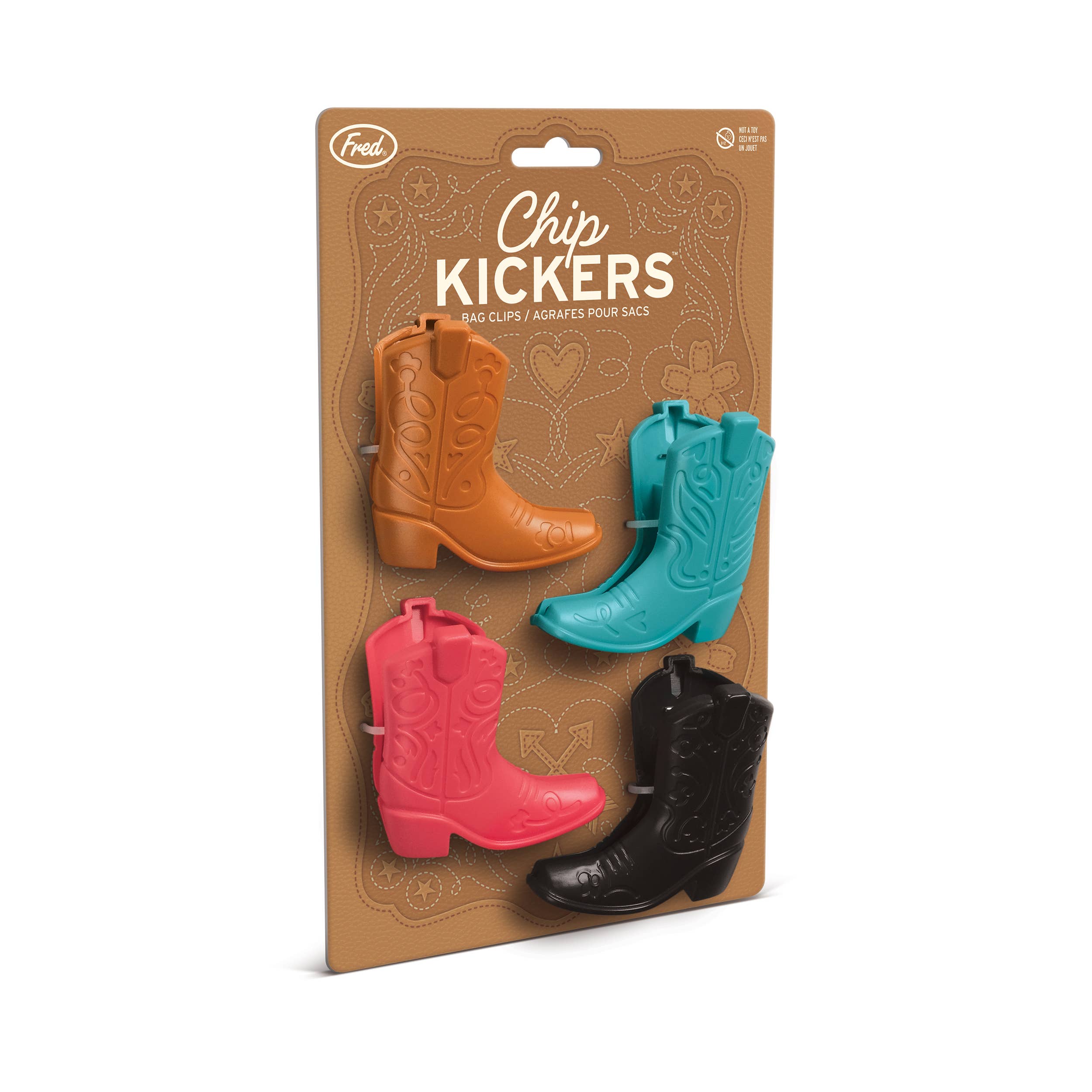 Chip Clips - Cowboy Boot Bag Clips - Set of 4