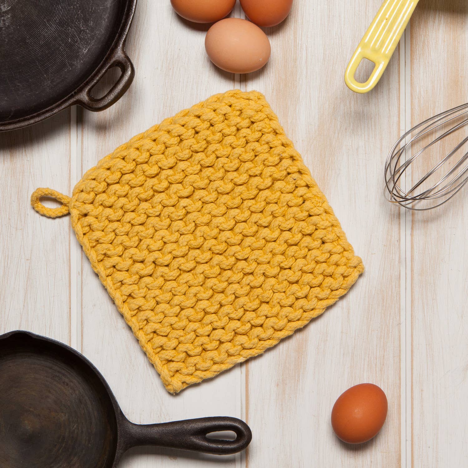 Potholder Ochre Knit