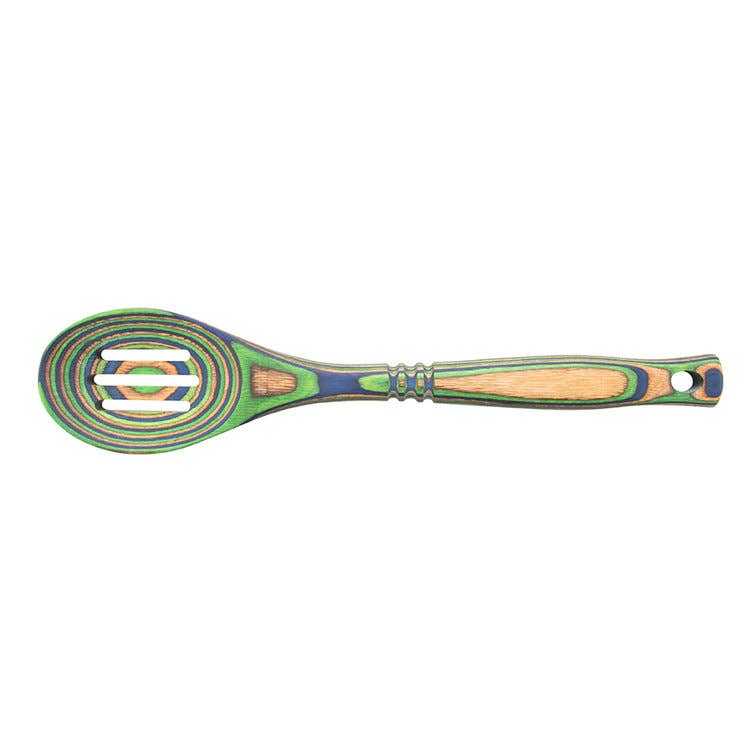 Pakka Slotted Spoon 12" Peacock