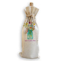 FRENCH GRAFFITI - Wildflowers Wine bag with HAPPY BIRTHDAY