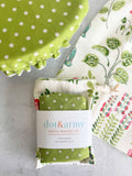 Garden Floral Bread Makers Set- bread bag & bowl cover