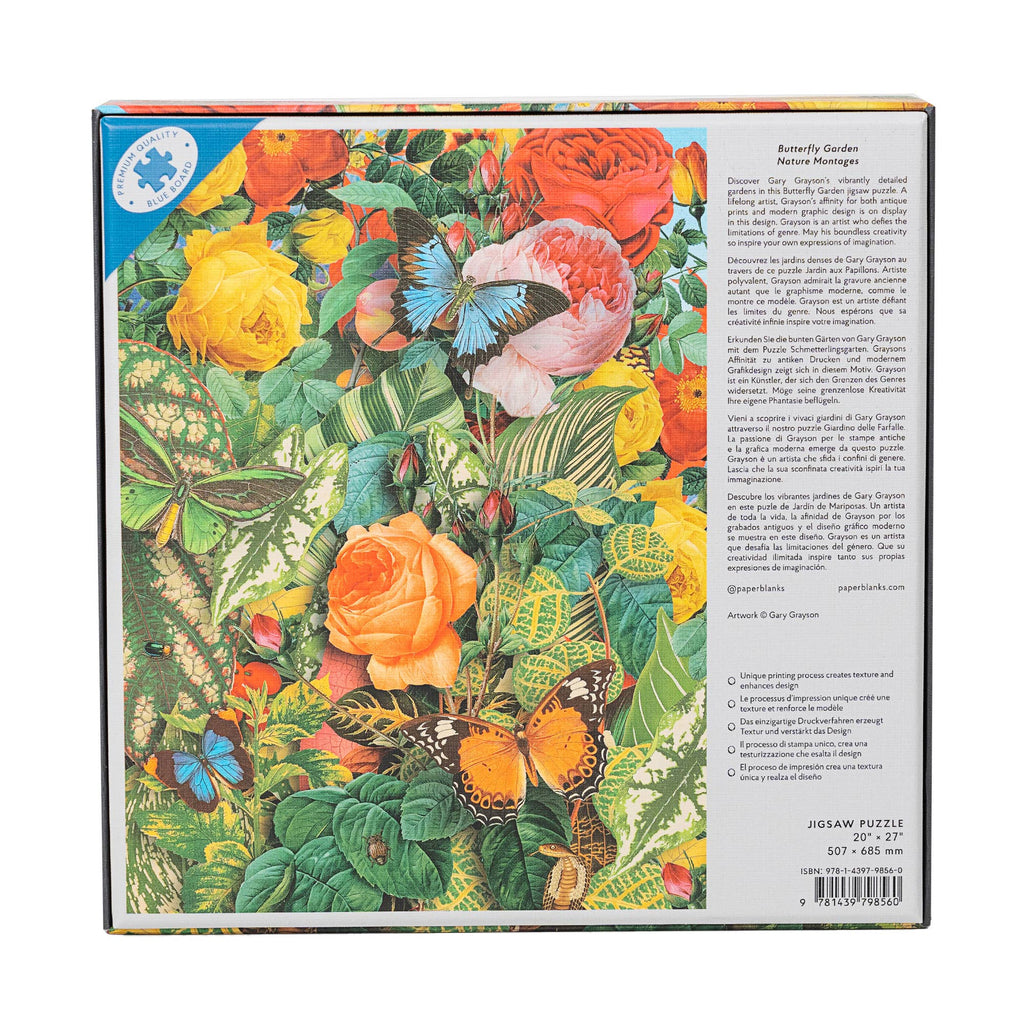 PUZZLE  Butterfly Garden Nature Montages Puzzle 1000 PC