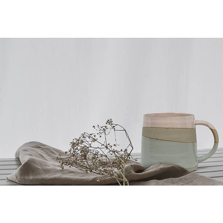 Pink /Blue Mug-4"H(14oz)