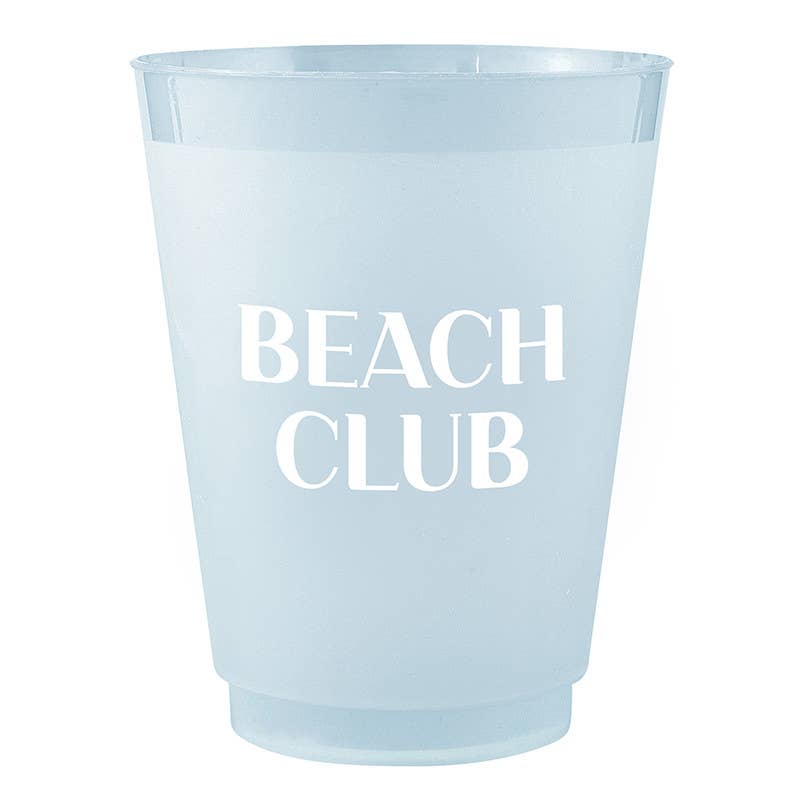 Frosted Cups - Beach Club - Set of 8