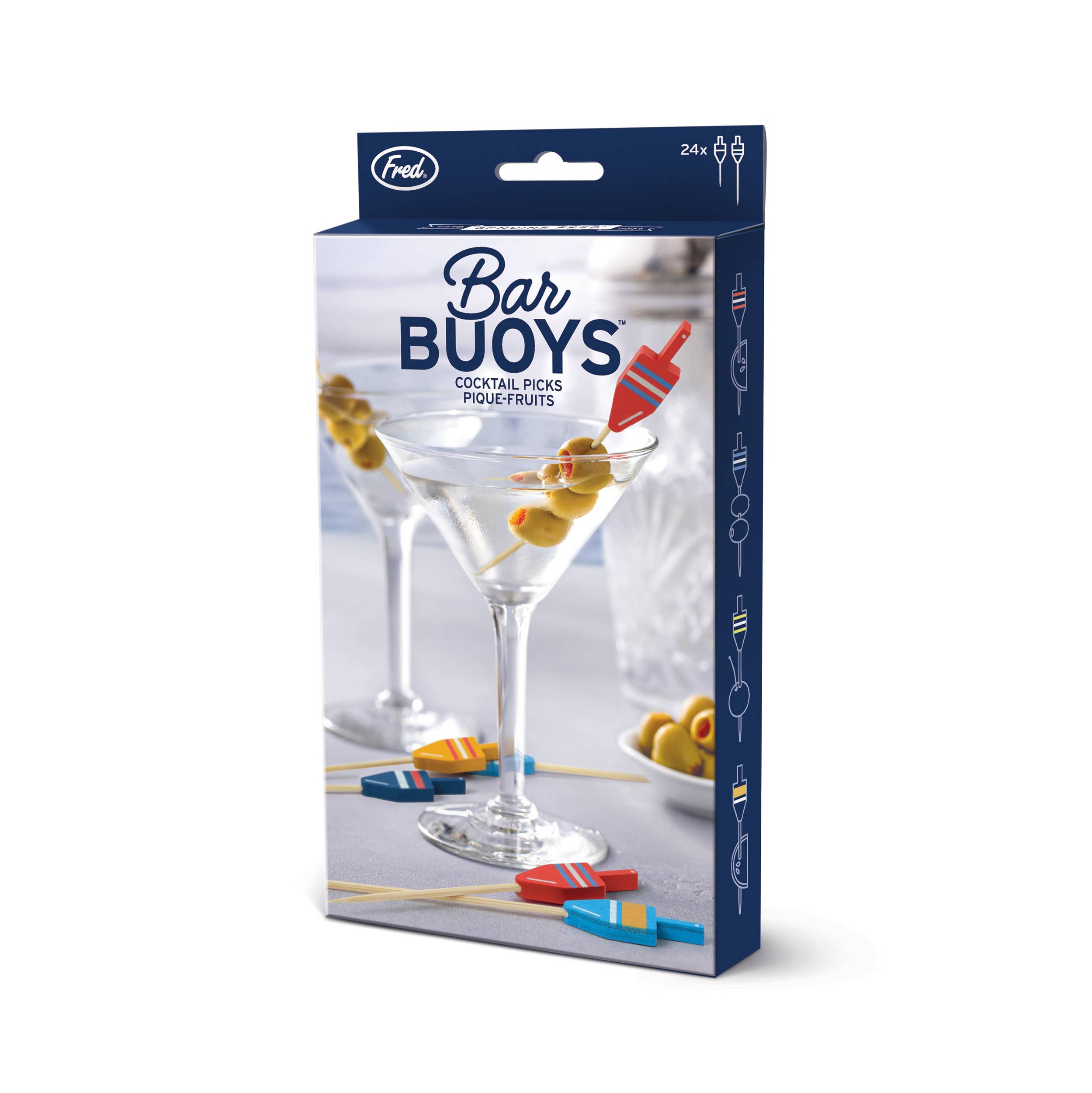 Picks -BUOYS - Nautical Cocktail/ Food Picks - Set of 24