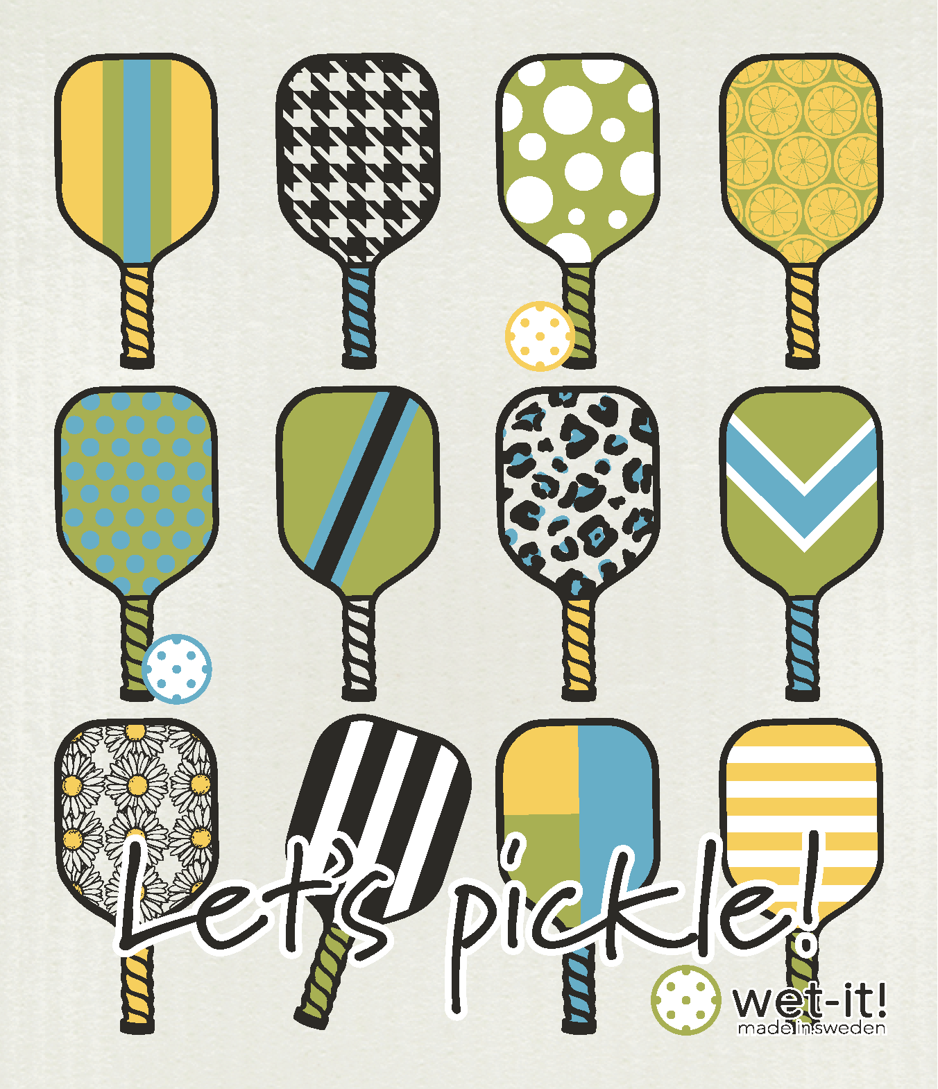 Swedish Cloth Pickle Paddle Fun