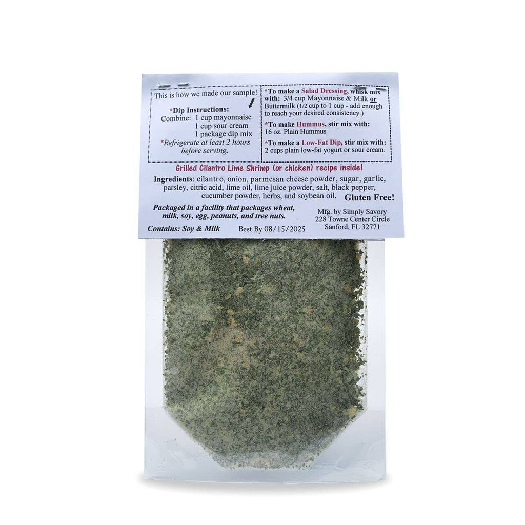 Cilantro Lime Ranch Dip Mix