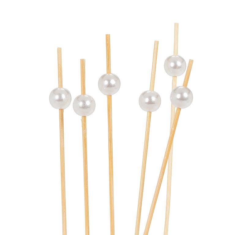 PICKS - White Pearl Ball Pick-4.5"L
