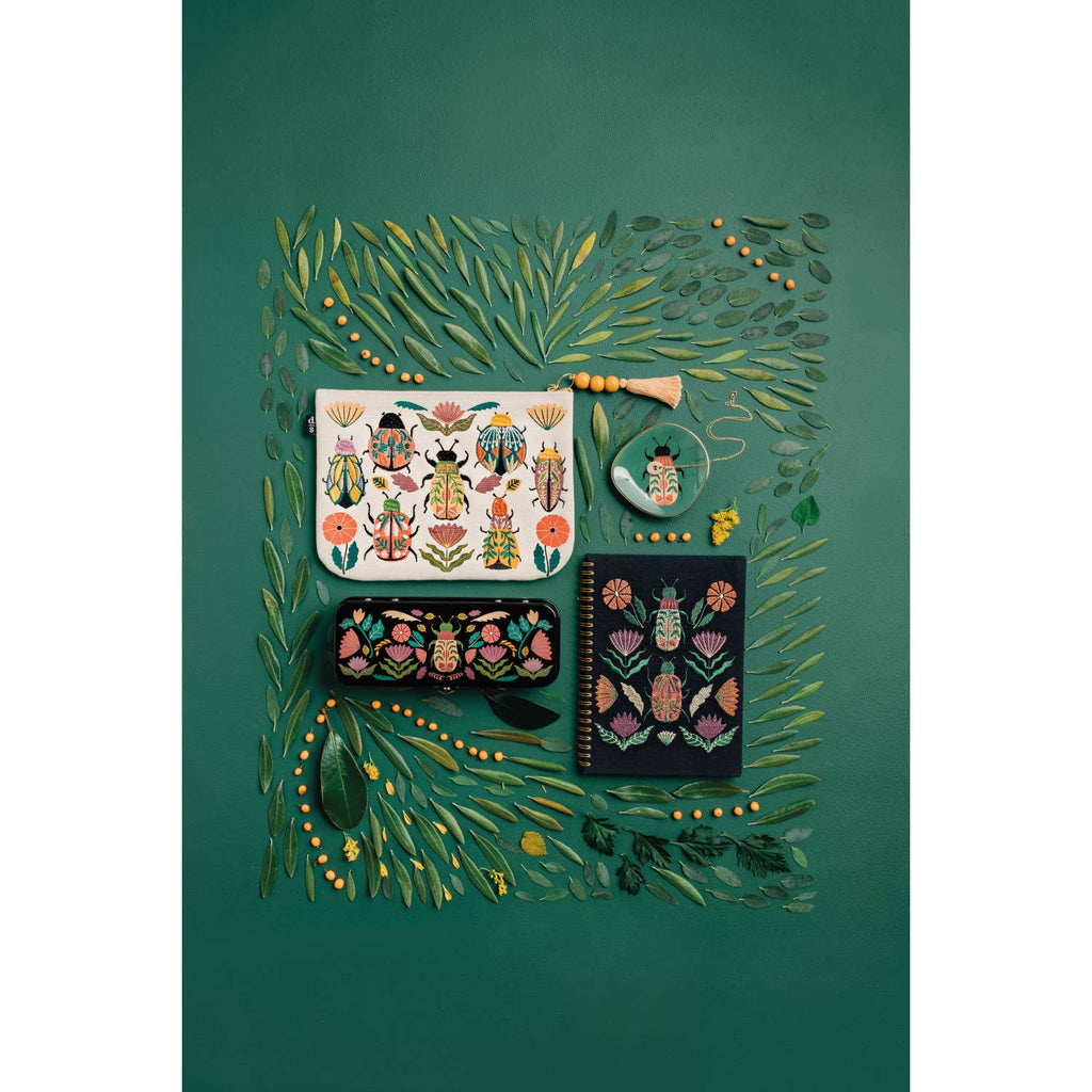Beetle Amulet Large Zipper Pouch