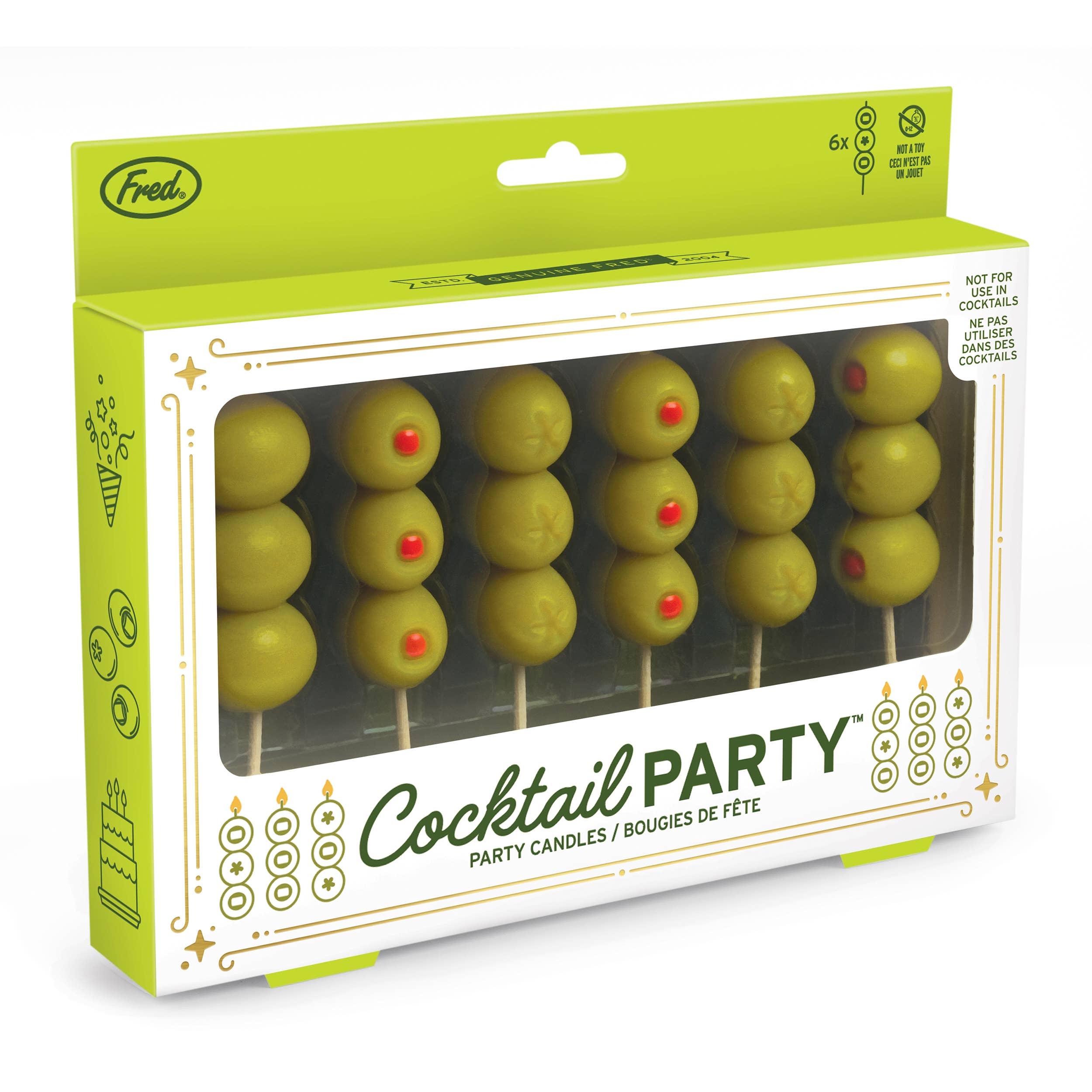 Candles -Olives  Set of 6