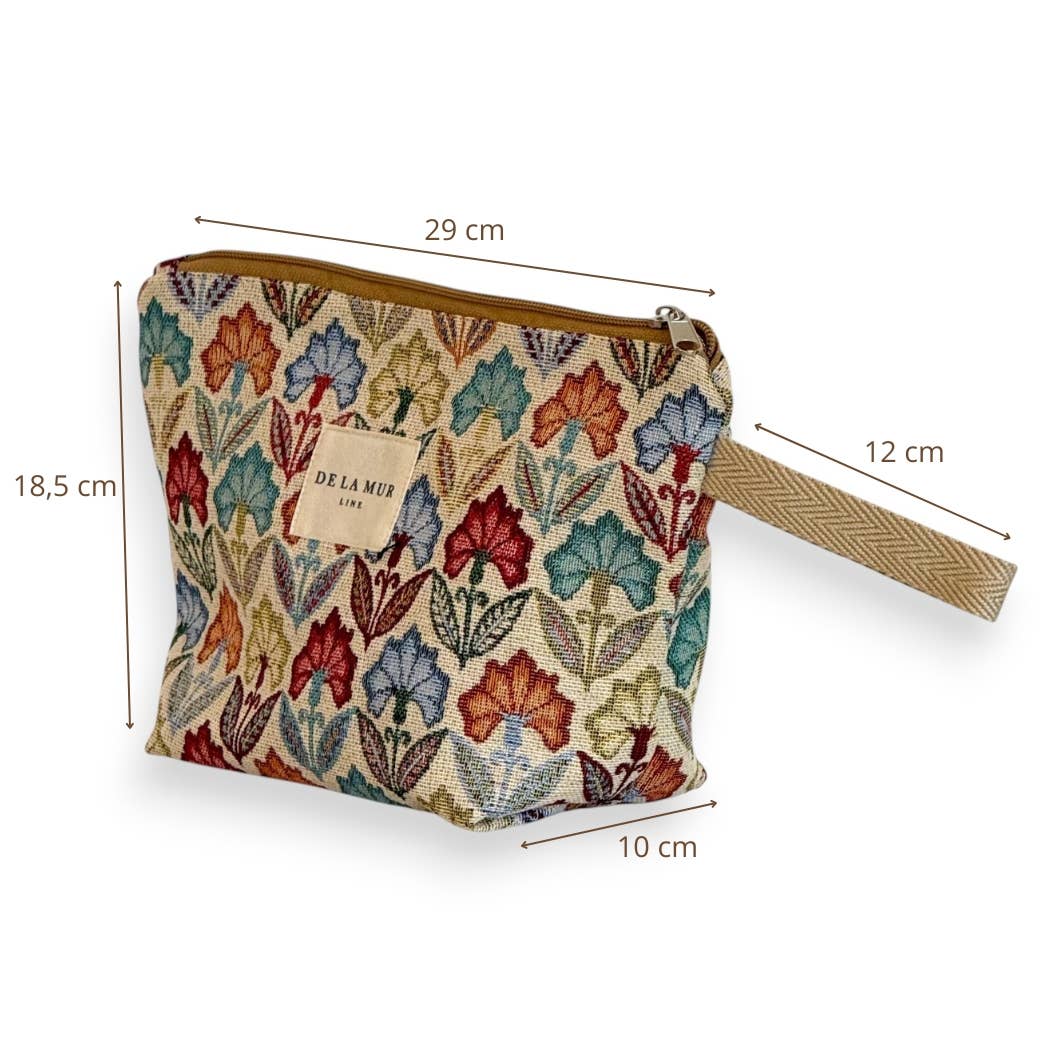 DE LA MUR Large Makeup Bag Flora