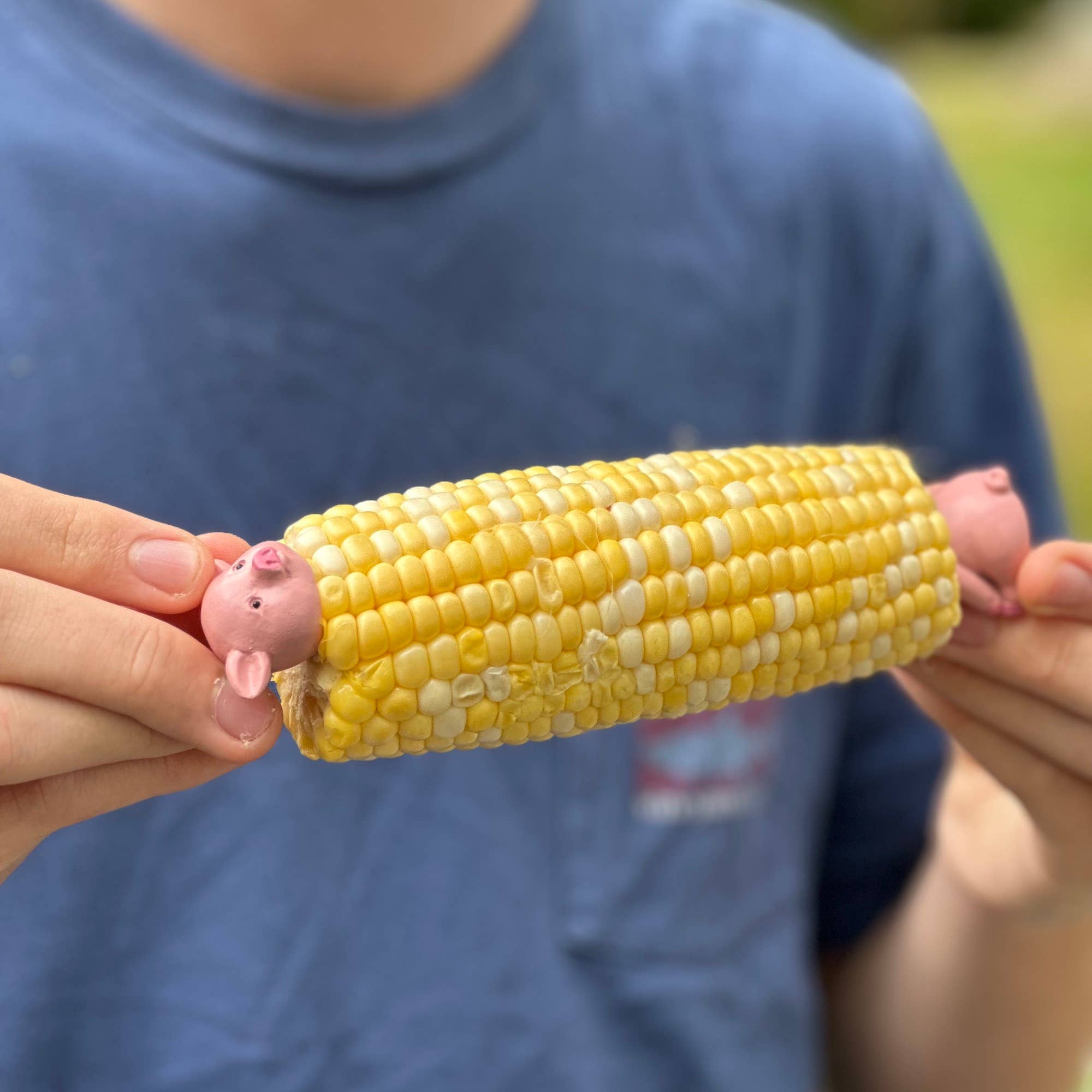 CORN HOLDERS Piglets , Set of 8,  1” x 2.5” x 1”