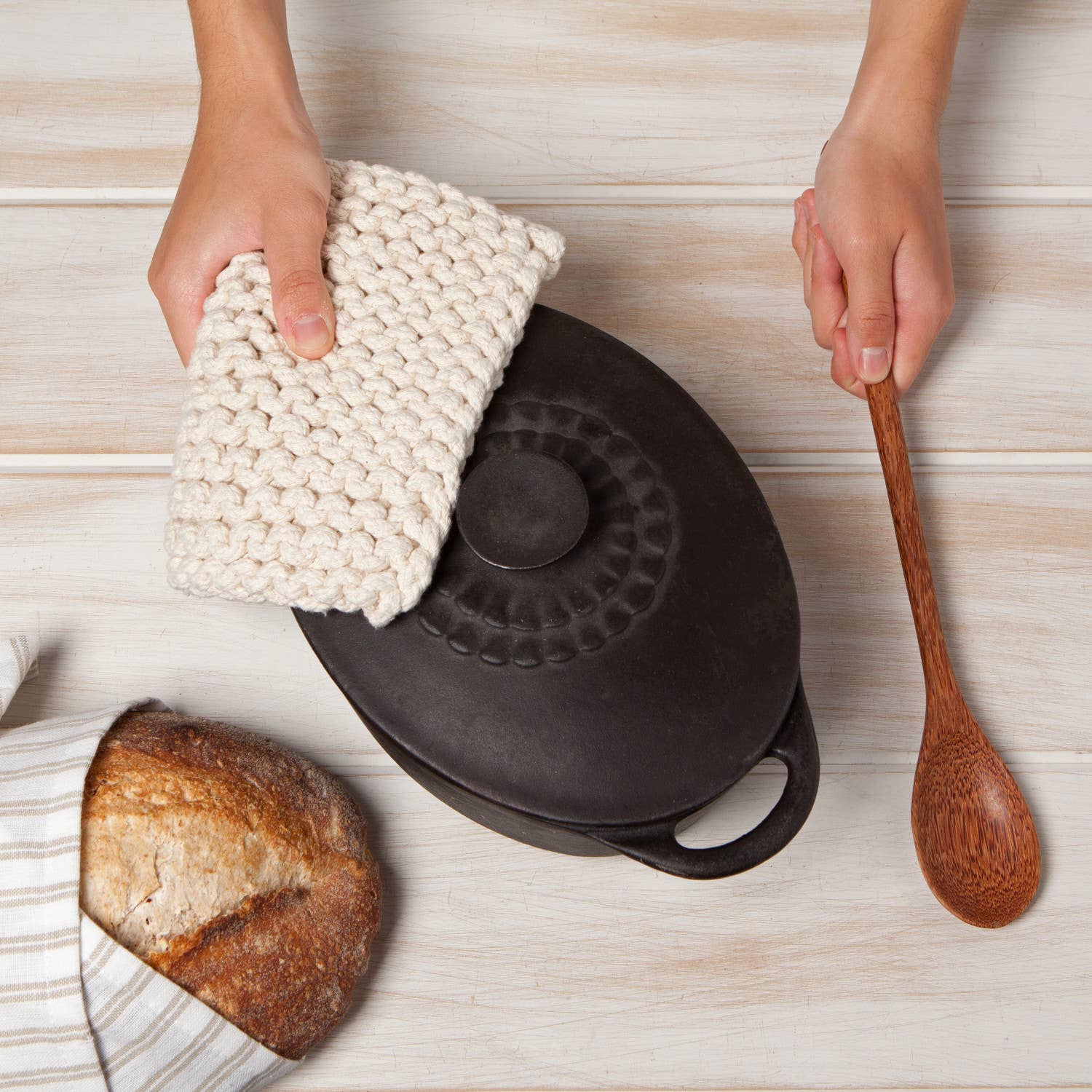 Potholder - Natural Knit