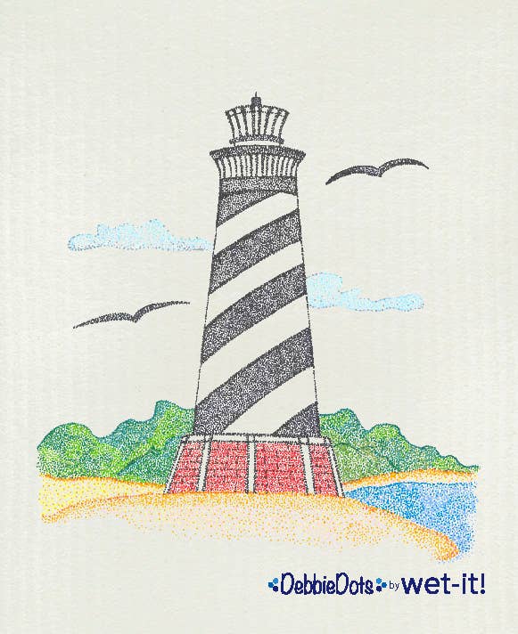 Swedish Cloth Debbie Dots Lighthouse
