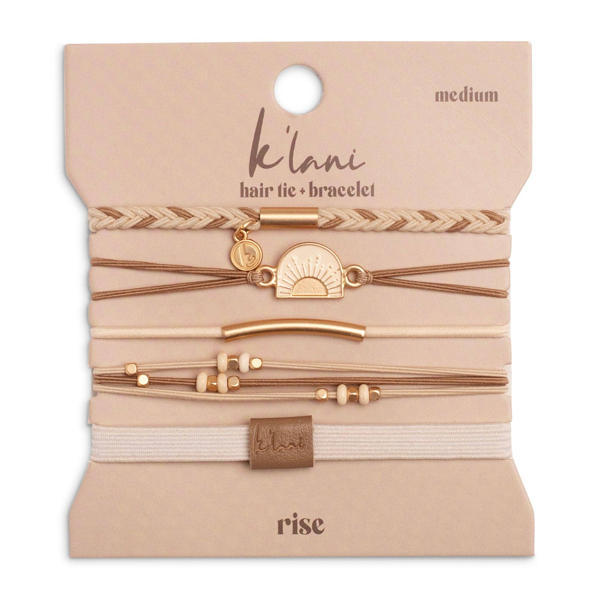 Hair Tie Bracelets " Rise " Large