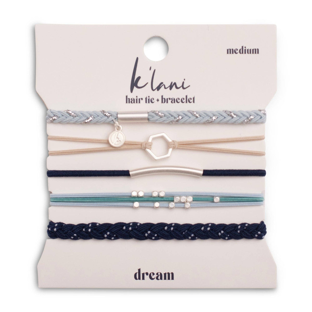 Hair Tie Bracelets: "Dream"   -large