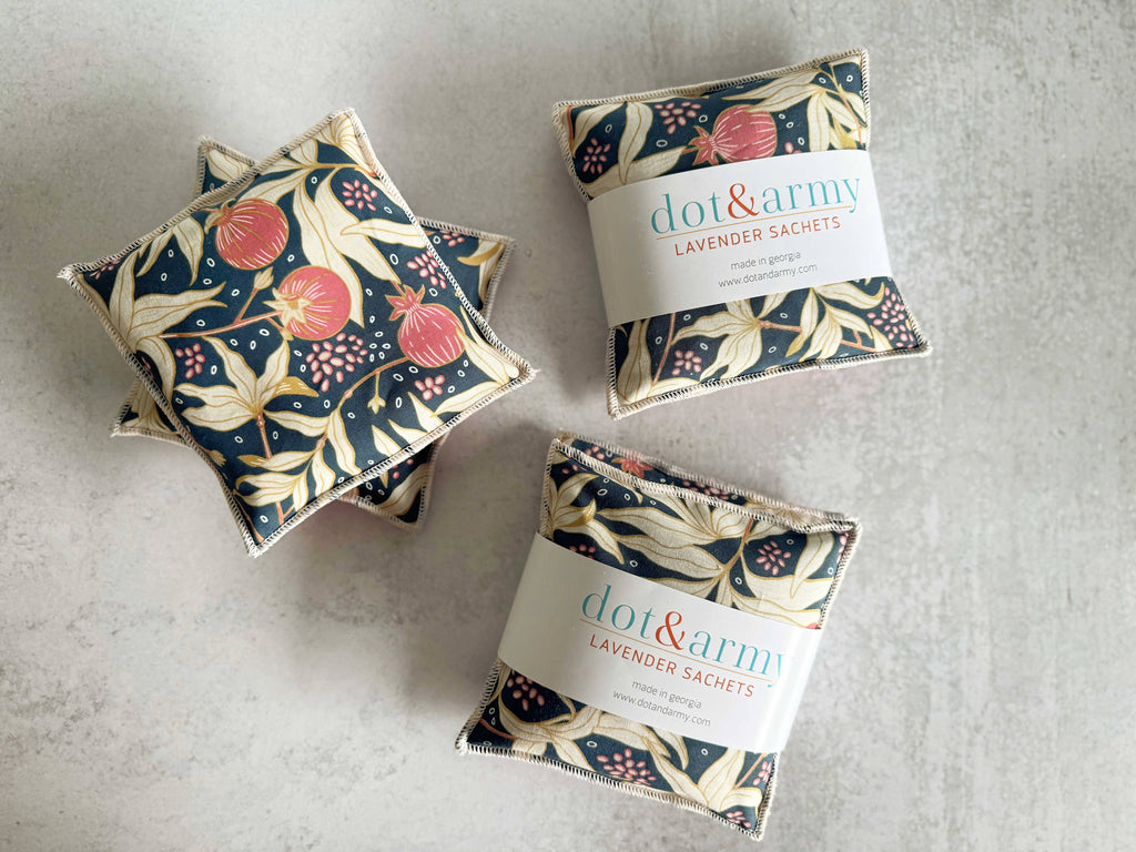 DOT AND ARMY-Gooseberry Lavender Sachets, set of two