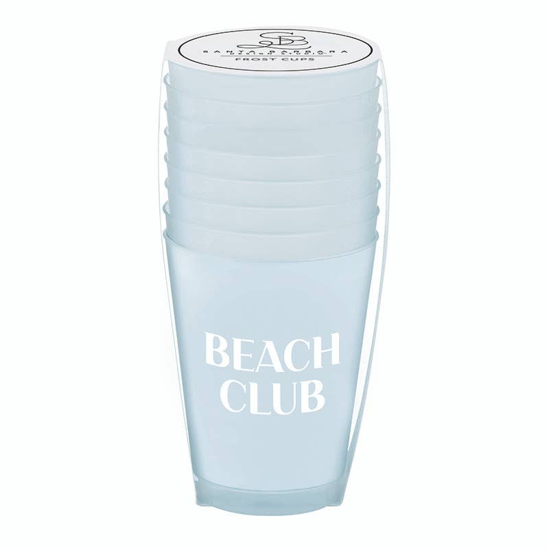 Frosted Cups - Beach Club - Set of 8