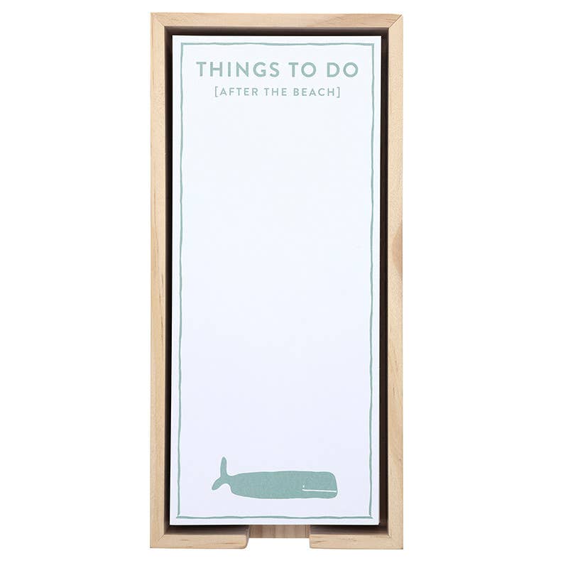 Notepad  - Things To Do ...WHALE