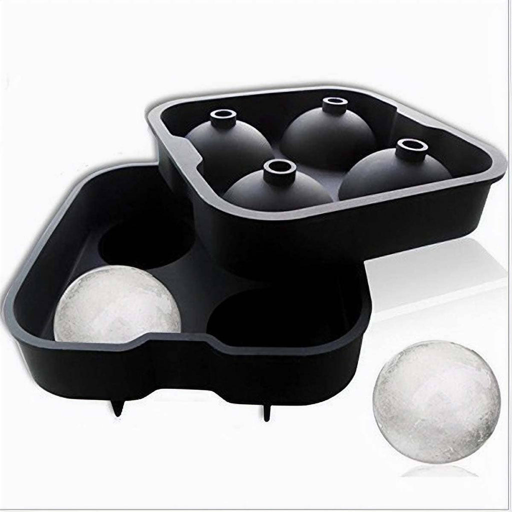Men's Jumbo 4 Ball Ice Tray | Silicone Ice Ball Mold