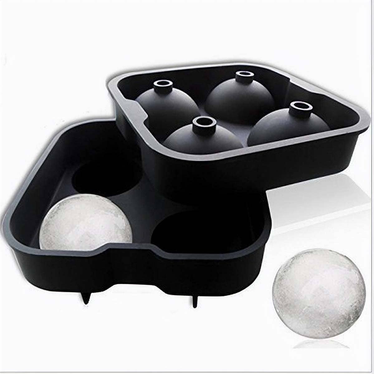 Men's Jumbo 4 Ball Ice Tray | Silicone Ice Ball Mold