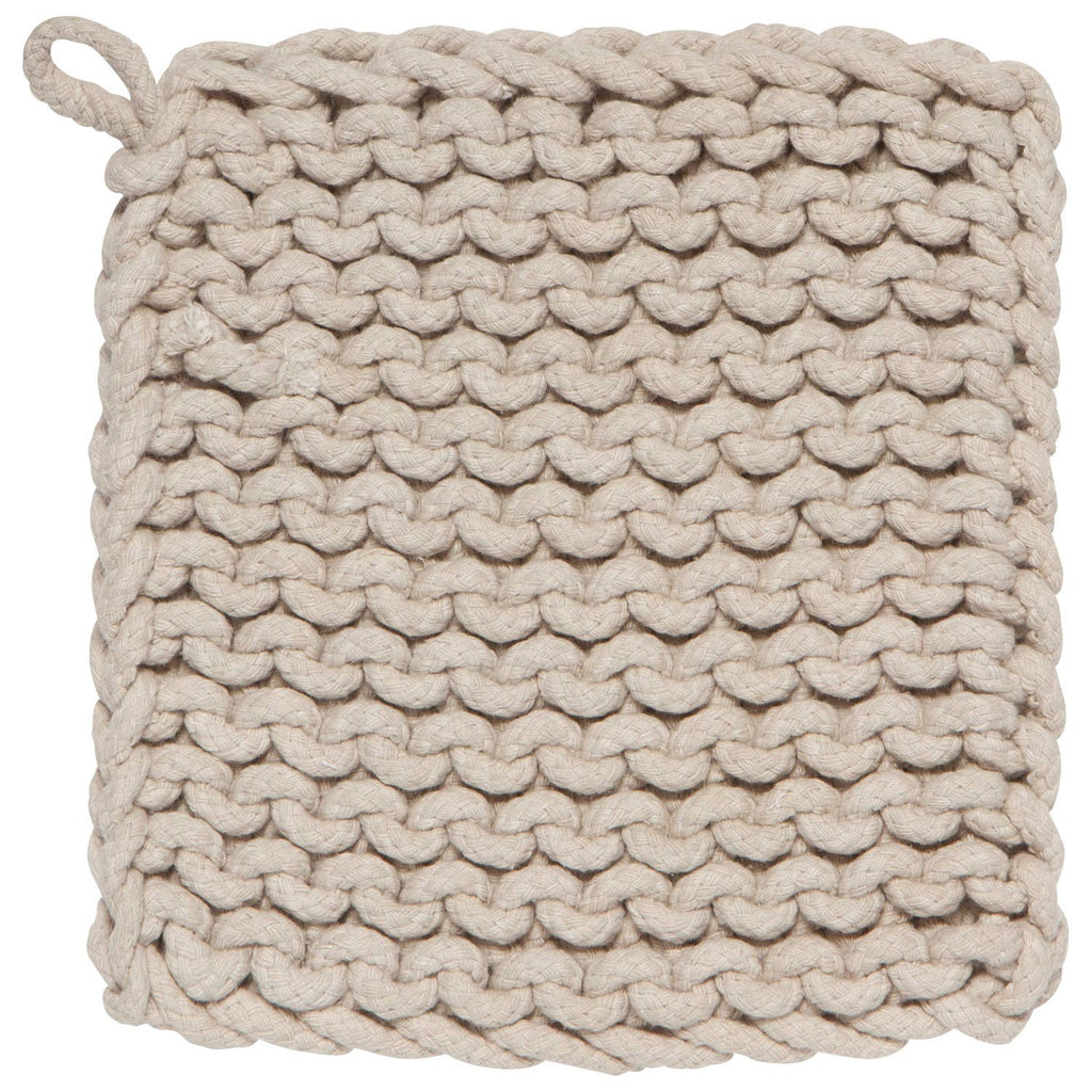 Potholder-Dove Gray Knit