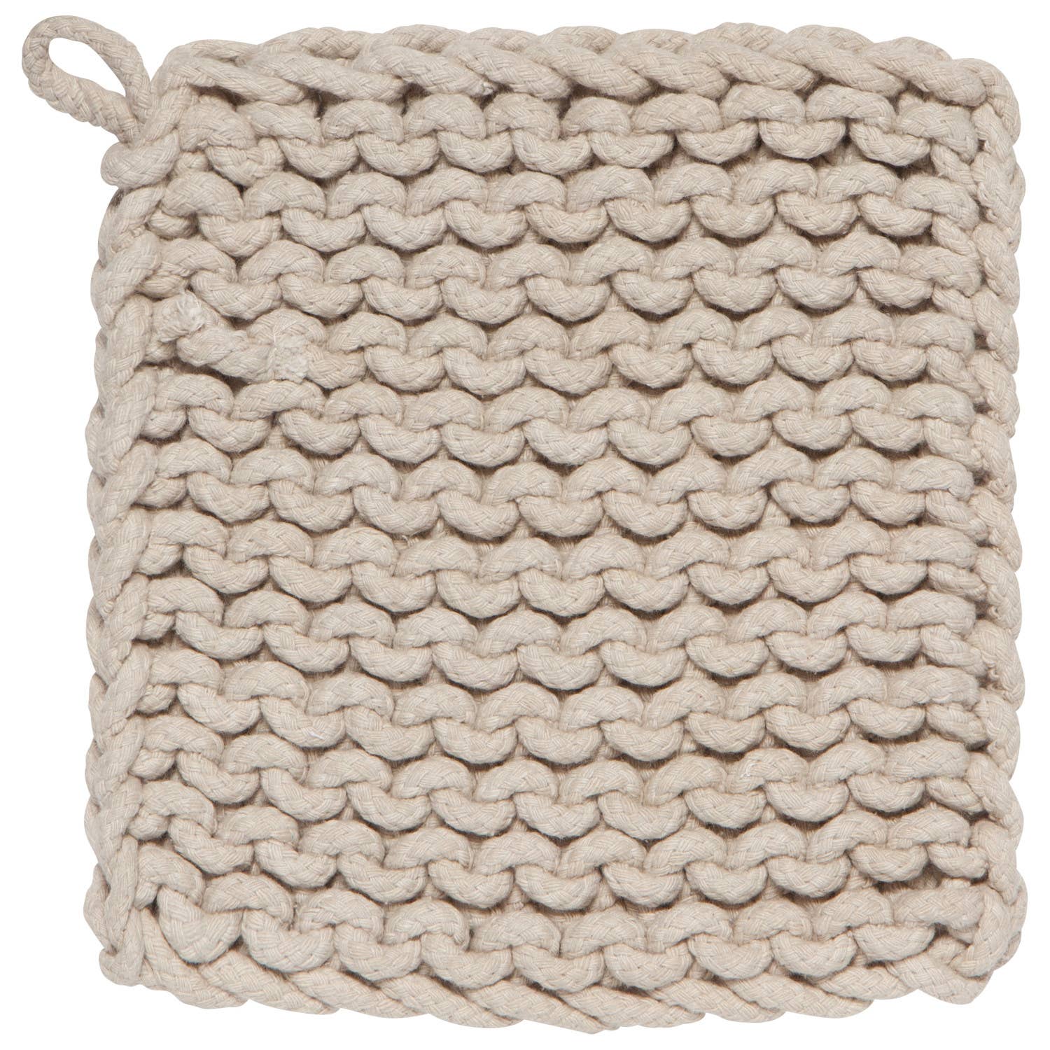 Potholder-Dove Gray Knit