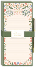 Flower Magnetic List Pad With Pen