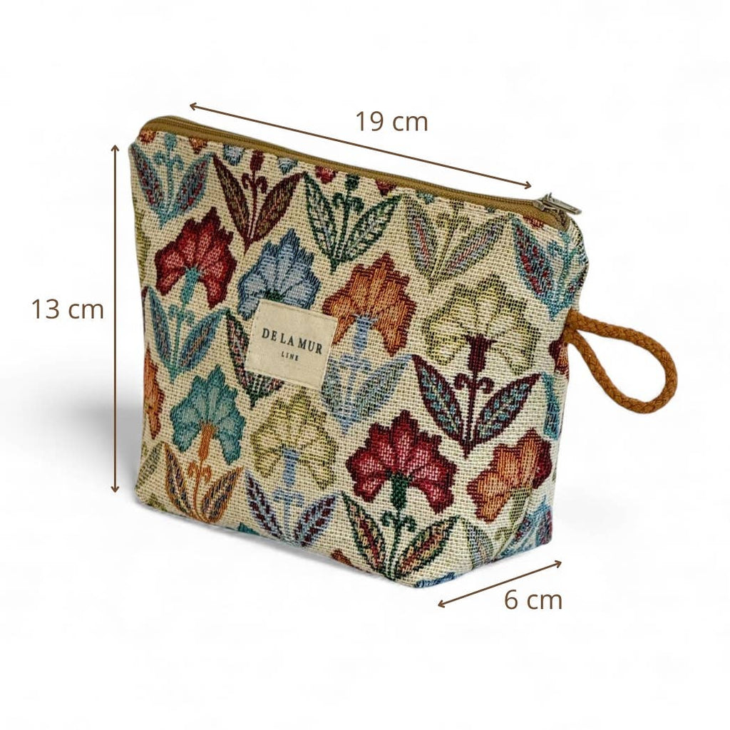 DE LA MUR Small Makeup Bag Flora