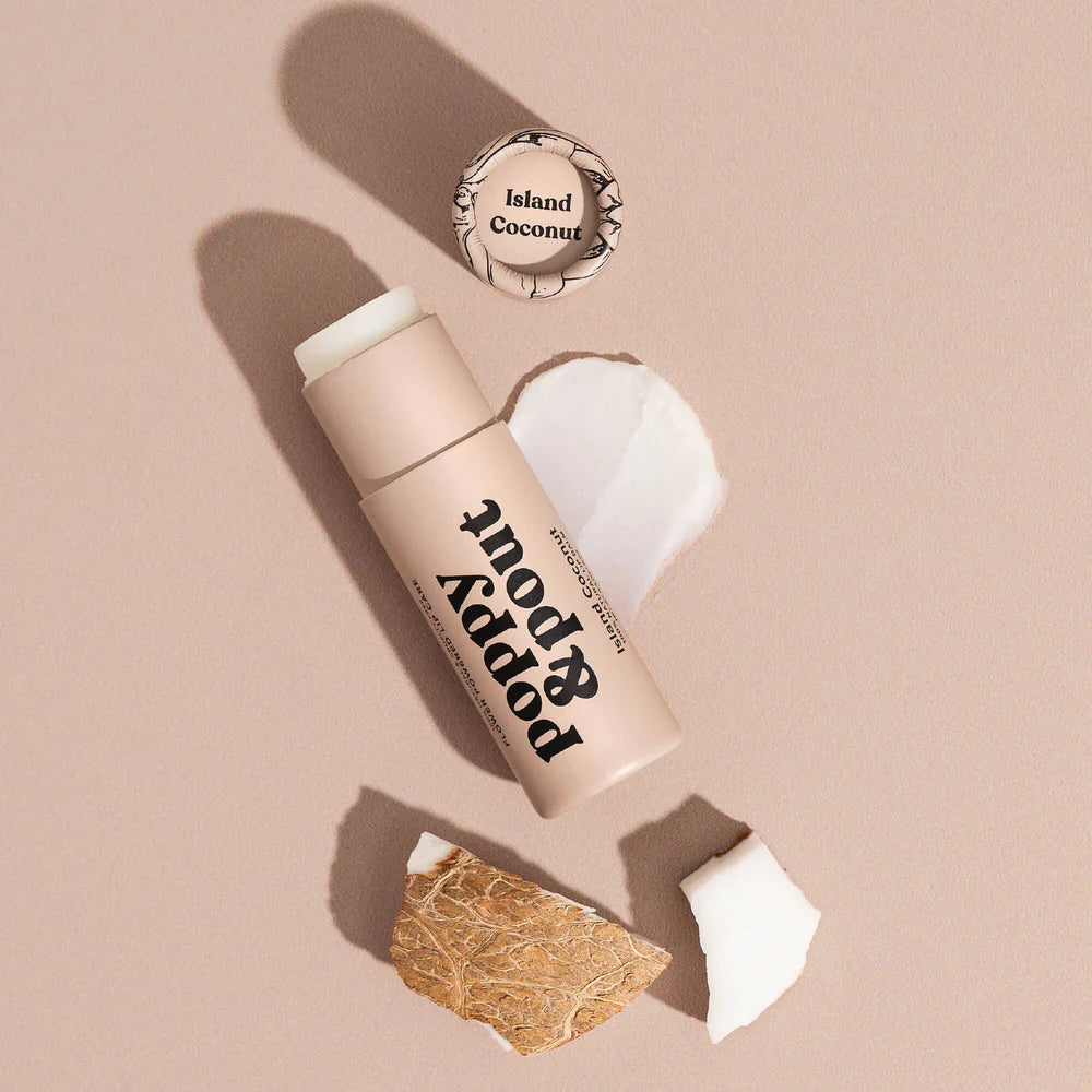 POPPY AND POUT-ISLAND COCNUT- LIP BALM