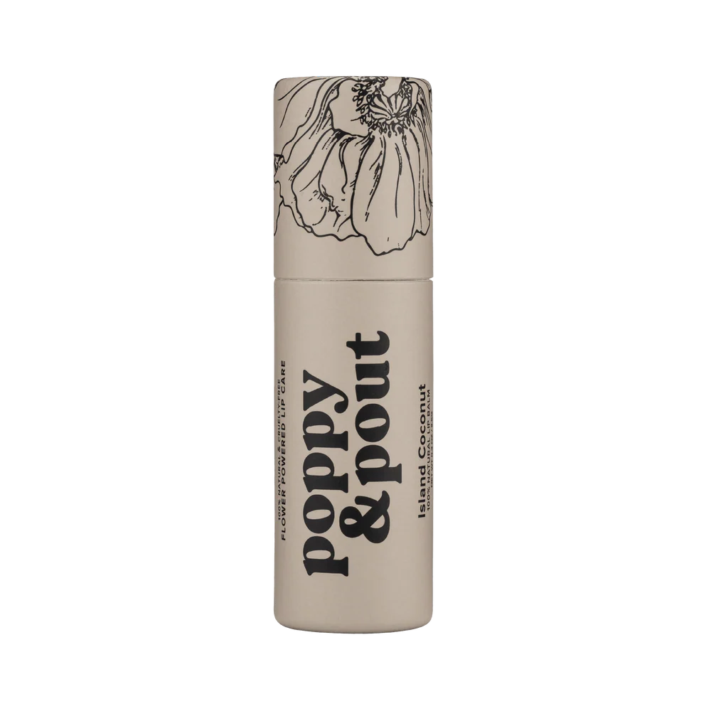 POPPY AND POUT-ISLAND COCNUT- LIP BALM