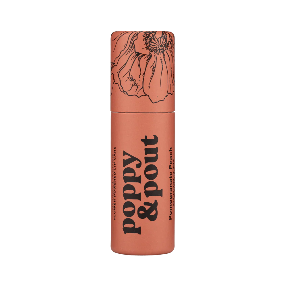 POPPY AND POUT Pomegranate Peach Lip Balm