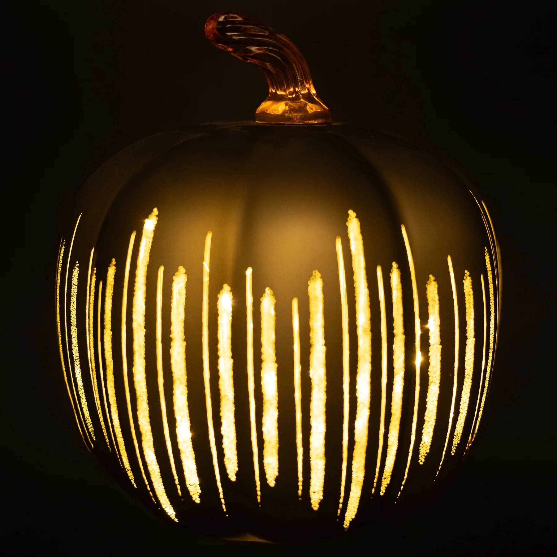 Bronze Starry LED Lightup Pumpkin Fall Autumn